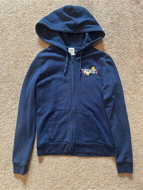 PINK Victoria's Secret Navy Zip-Up Hoodie